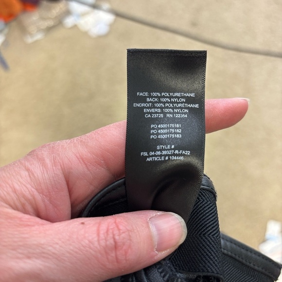 Wilfred Roma black faux leather flare pants sz 4 - Picture 8 of 8